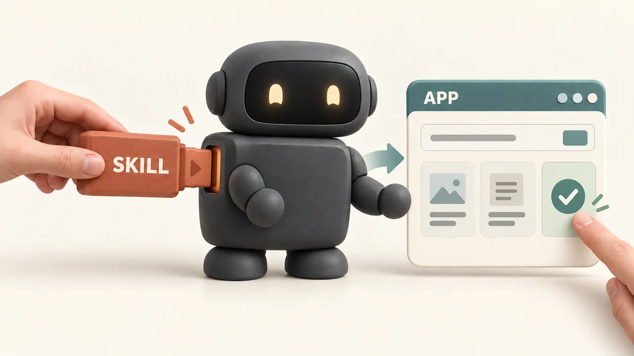 Build an AI Skill for Useful Apps — course cover illustration
